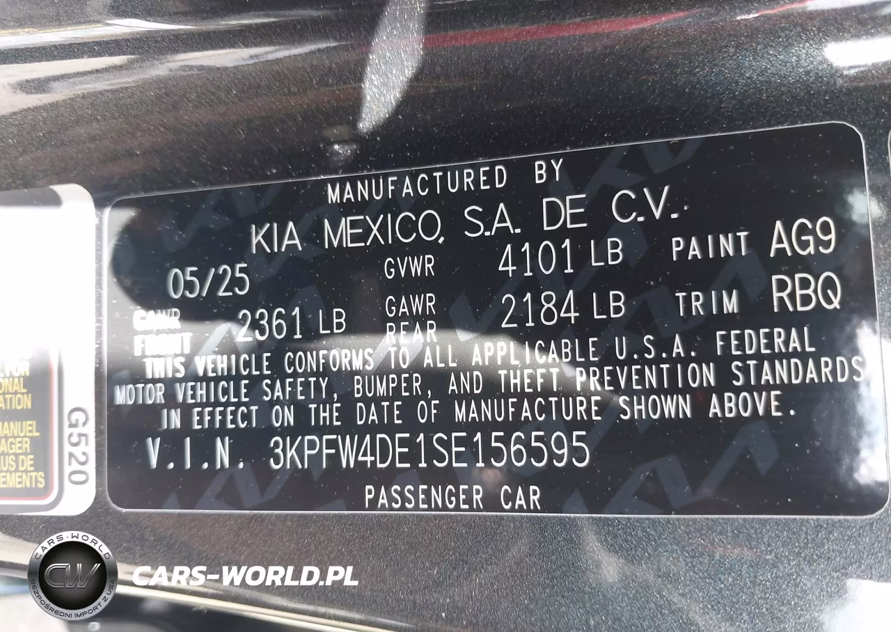 2025 Kia K4 Gt-Line VIN:3KPFW4DE1SE156595 - 9