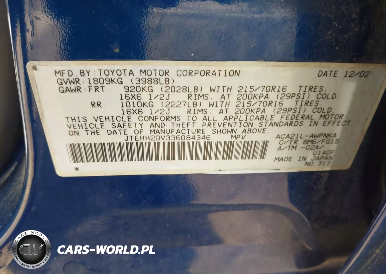 2003 Toyota Rav4 VIN:JTEHH20V336084346 - 9