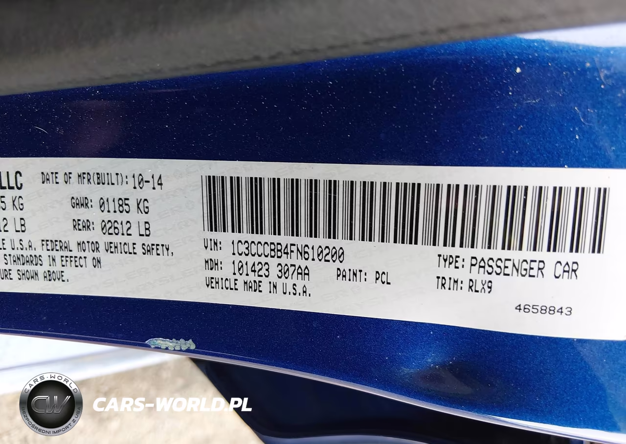 2015 Chrysler 200 S VIN:1C3CCCBB4FN610200 - 9
