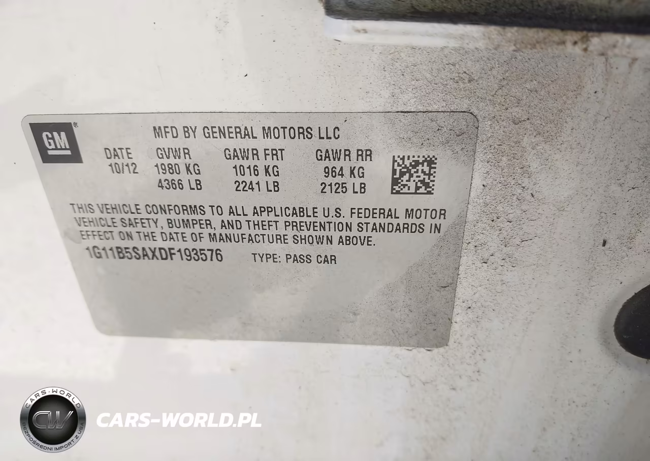 2013 Chevrolet Malibu 1Ls VIN:1G11B5SAXDF193576 - 9