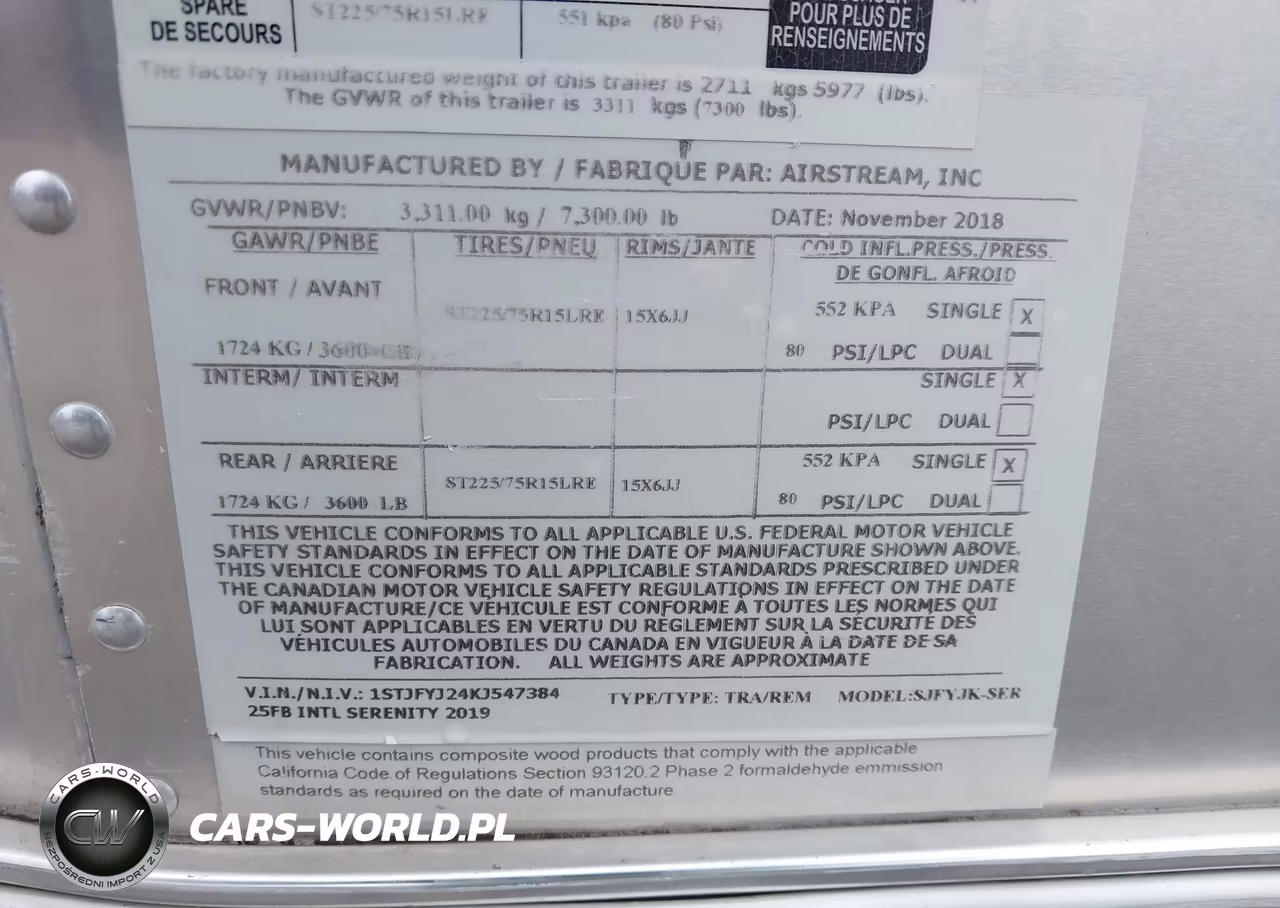 2019 Airstream Intl Serenity VIN:1STJFYJ24KJ547384 - 9
