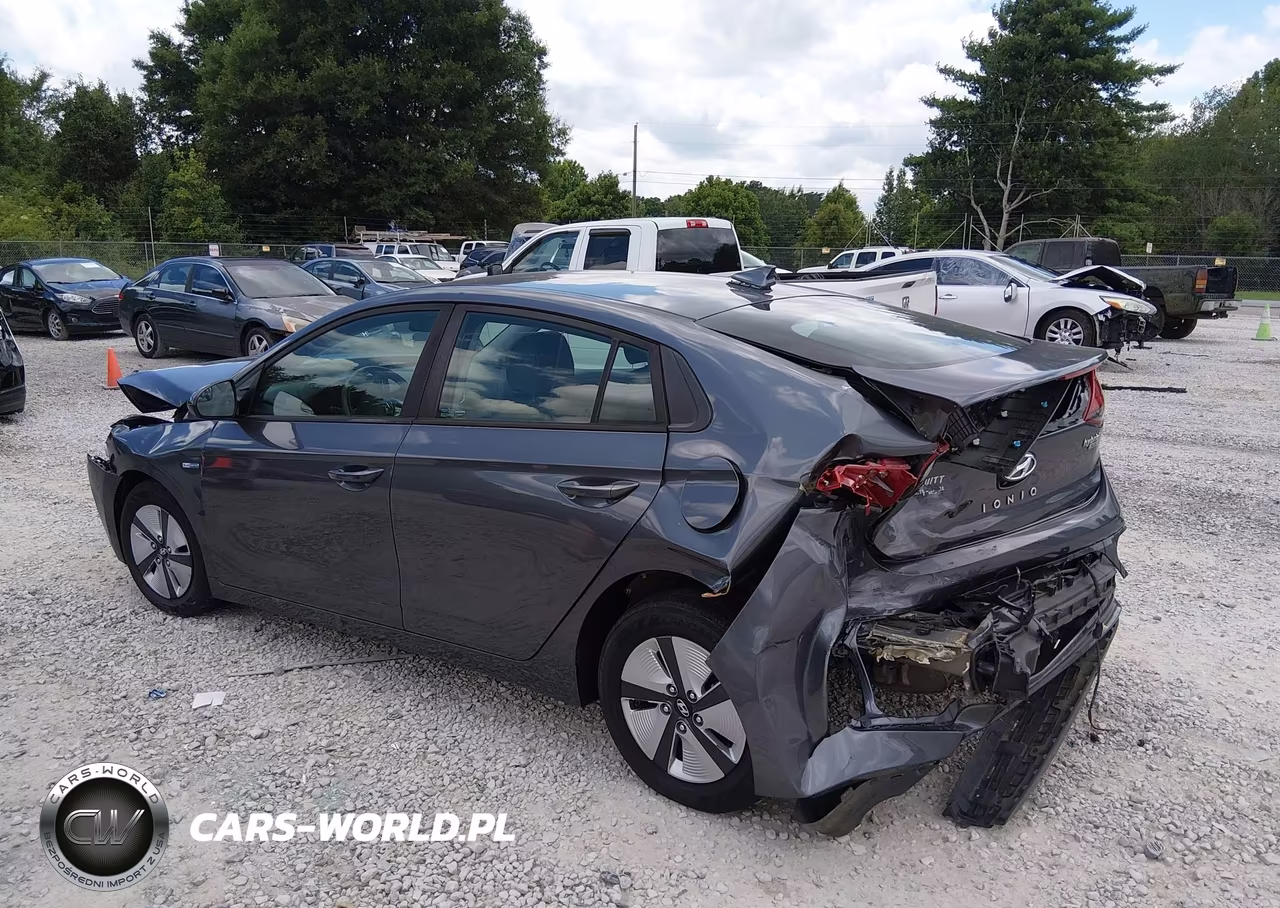 2018 Hyundai Ioniq Hybrid Blue VIN:KMHC65LC0JU076449 - 3