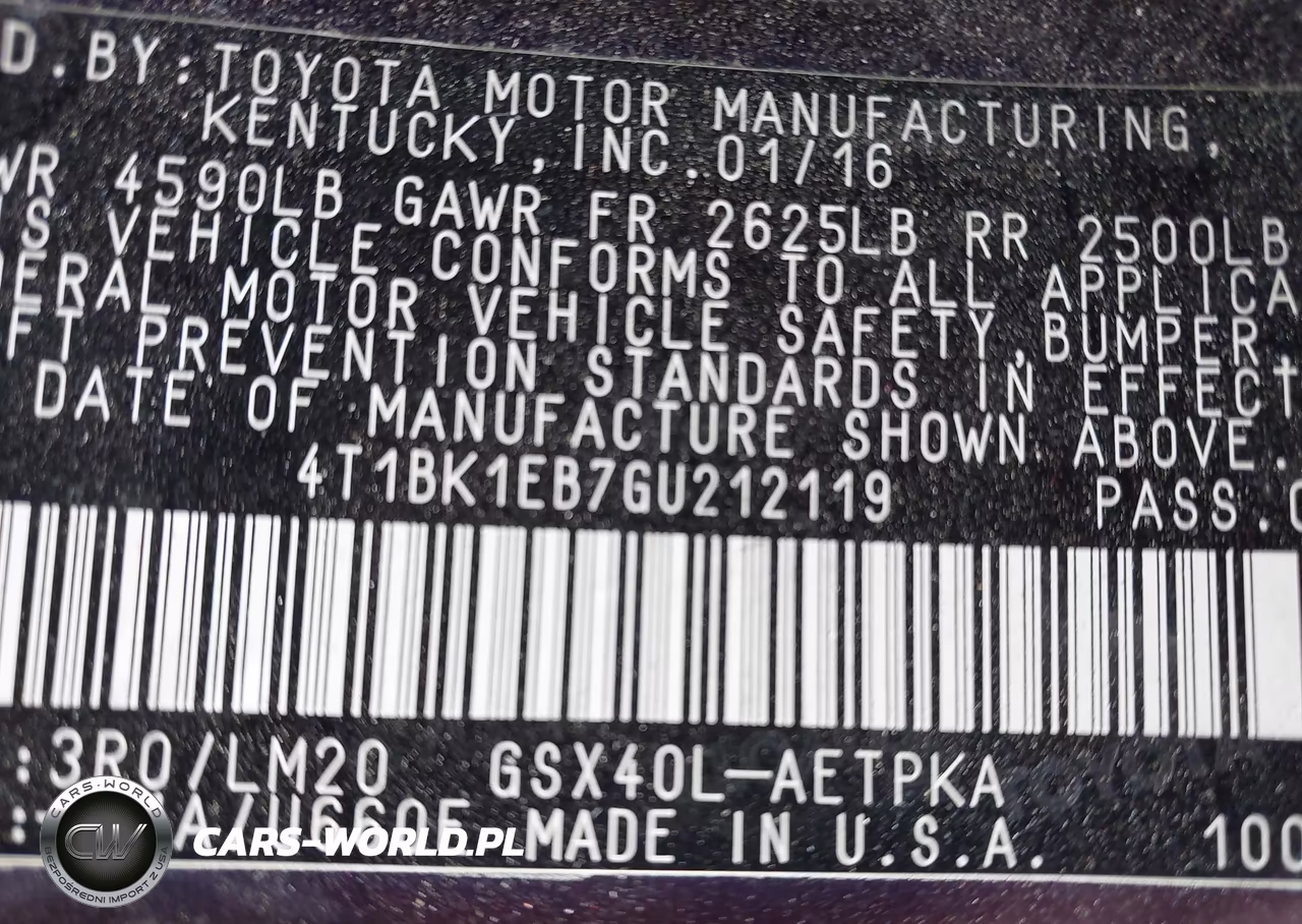 2016 Toyota Avalon Limited VIN:4T1BK1EB7GU212119 - 9