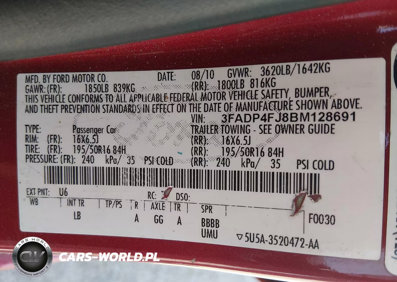 2011 Ford Fiesta Ses VIN:3FADP4FJ8BM128691 - 9