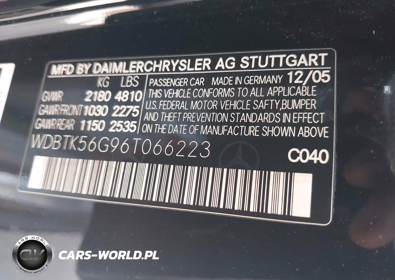 2006 Mercedes-Benz Clk 350 VIN:WDBTK56G96T066223 - 9