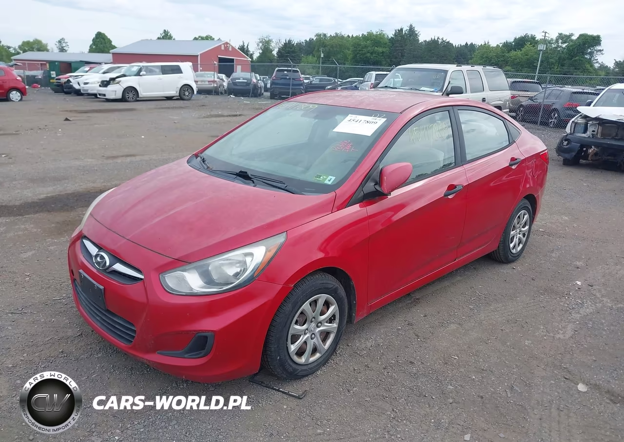 2012 Hyundai Accent Gls VIN:KMHCT4AE5CU093323 - 2
