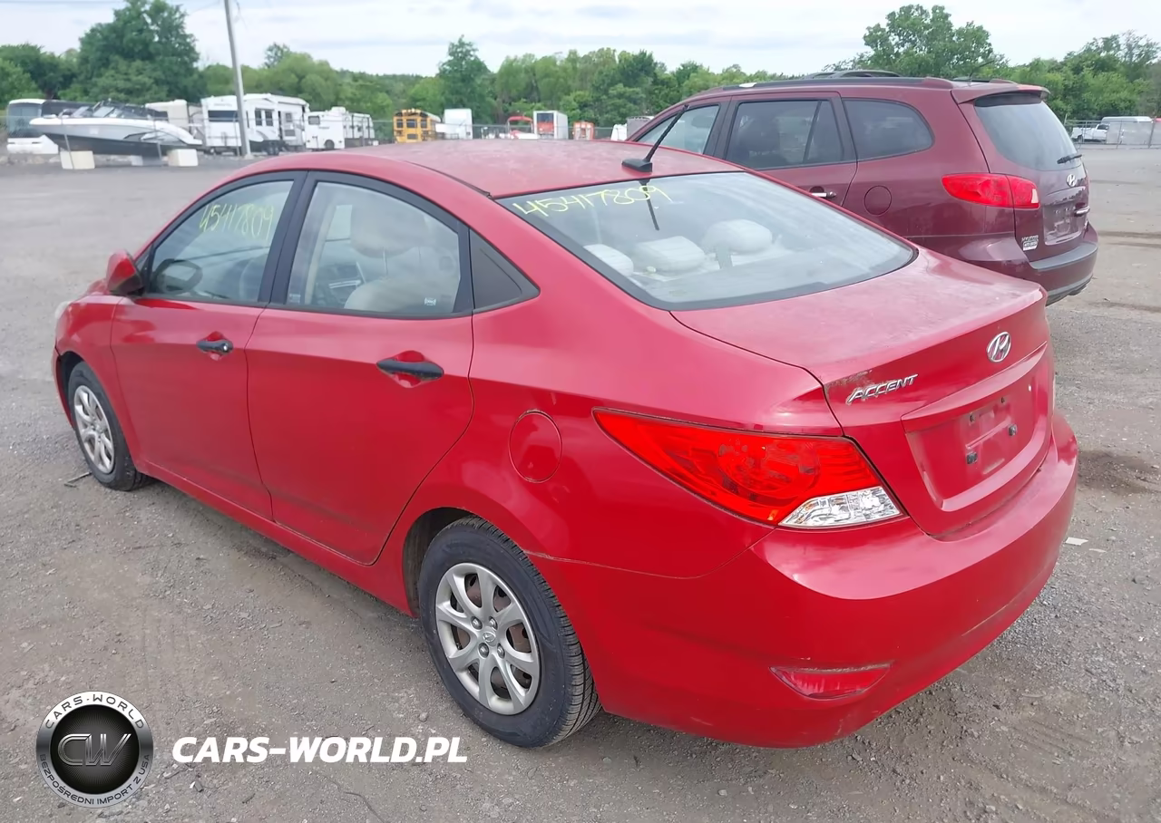 2012 Hyundai Accent Gls VIN:KMHCT4AE5CU093323 - 3