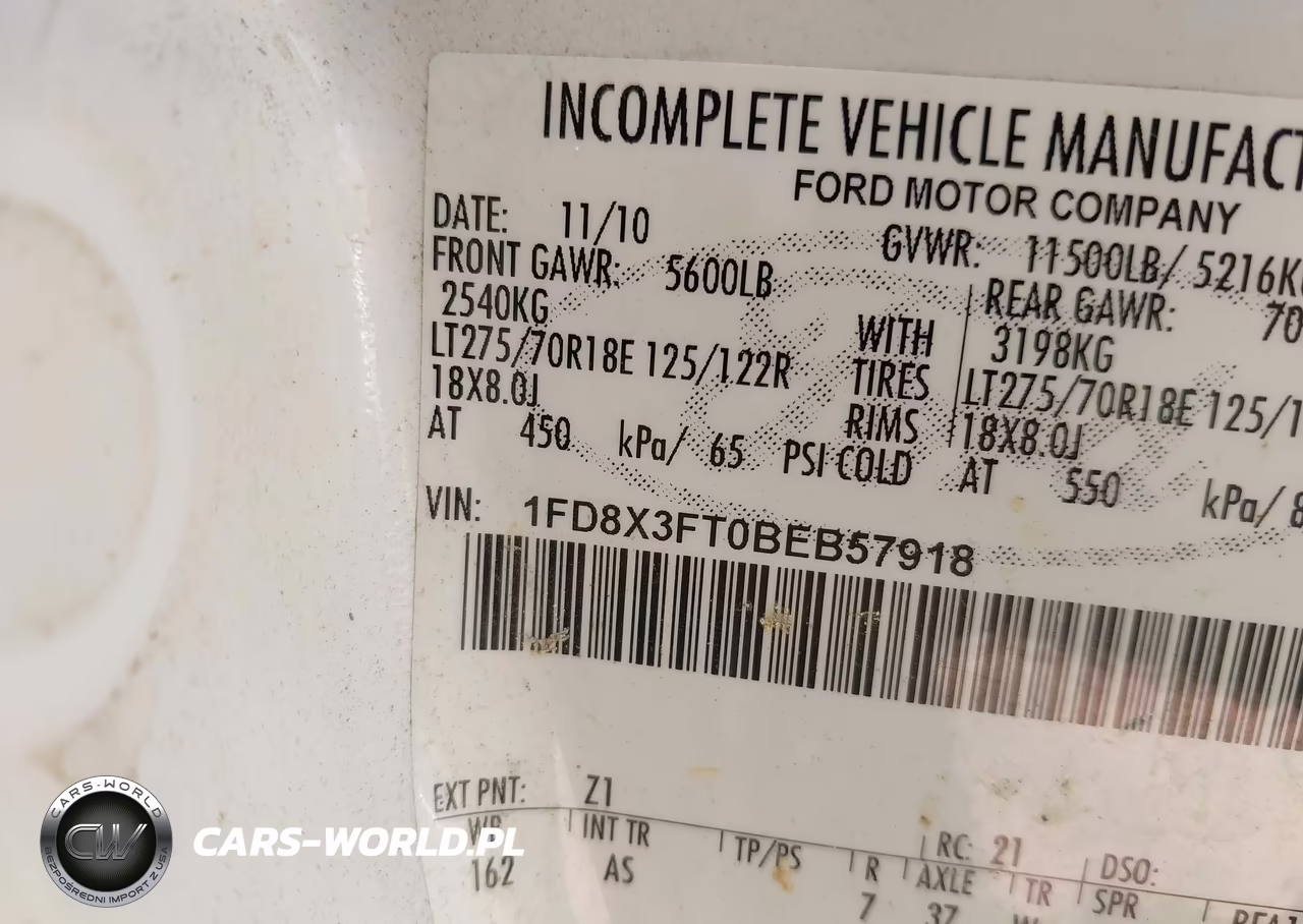 2011 Ford Super Duty F-350 Srw Lariat-Xl-Xlt VIN:1FD8X3FT0BEB57918 - 8