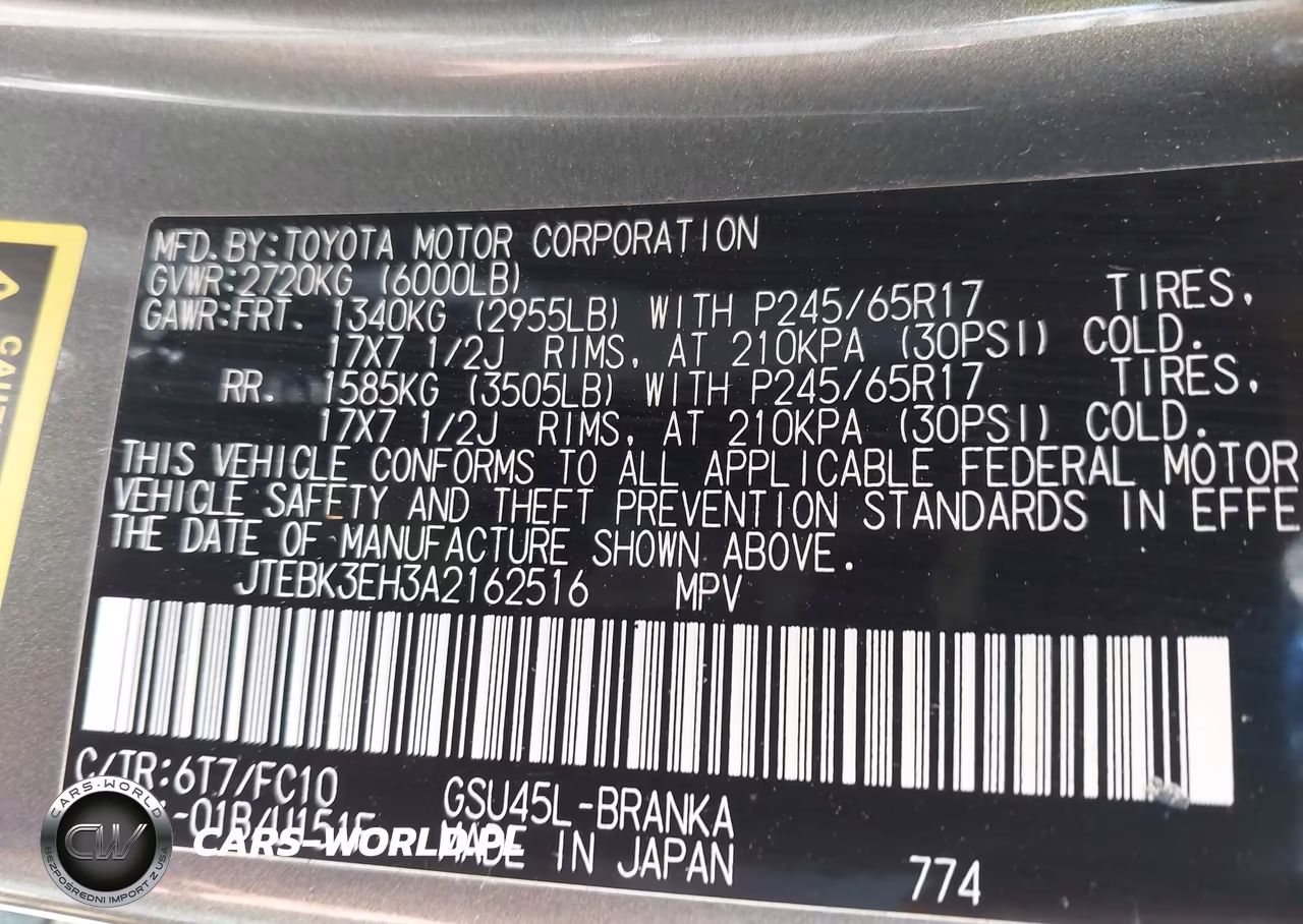 2010 Toyota Highlander Base V6 VIN:JTEBK3EH3A2162516 - 9