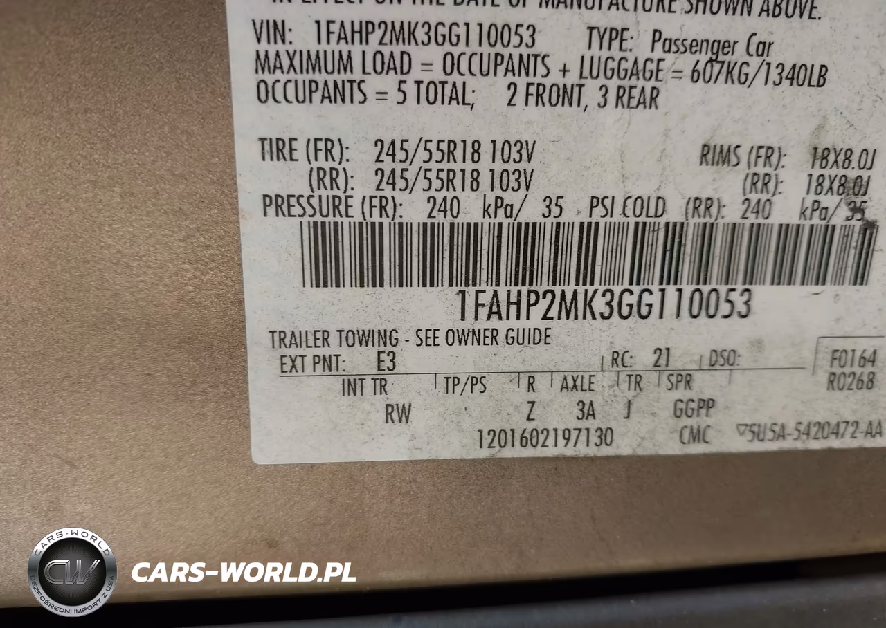 2016 Ford Police Interceptor VIN:1FAHP2MK3GG110053 - 9