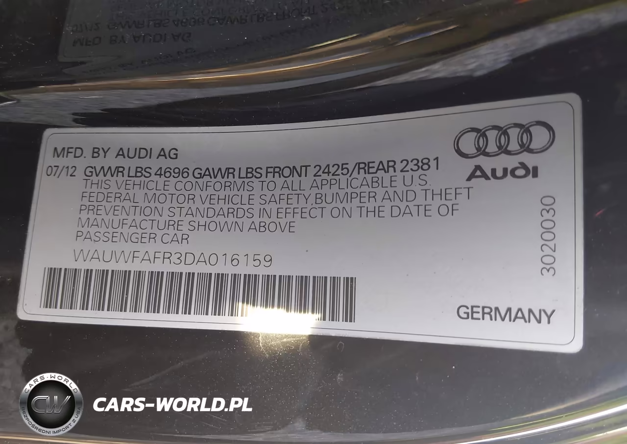 2013 Audi A5 2.0T Premium VIN:WAUWFAFR3DA016159 - 9