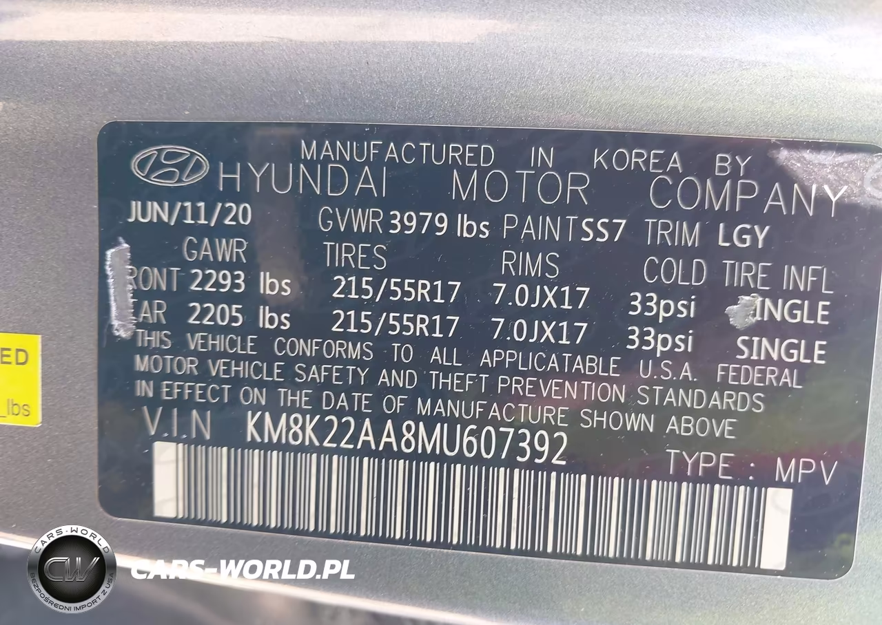 2021 Hyundai Kona Sel VIN:KM8K22AA8MU607392 - 9