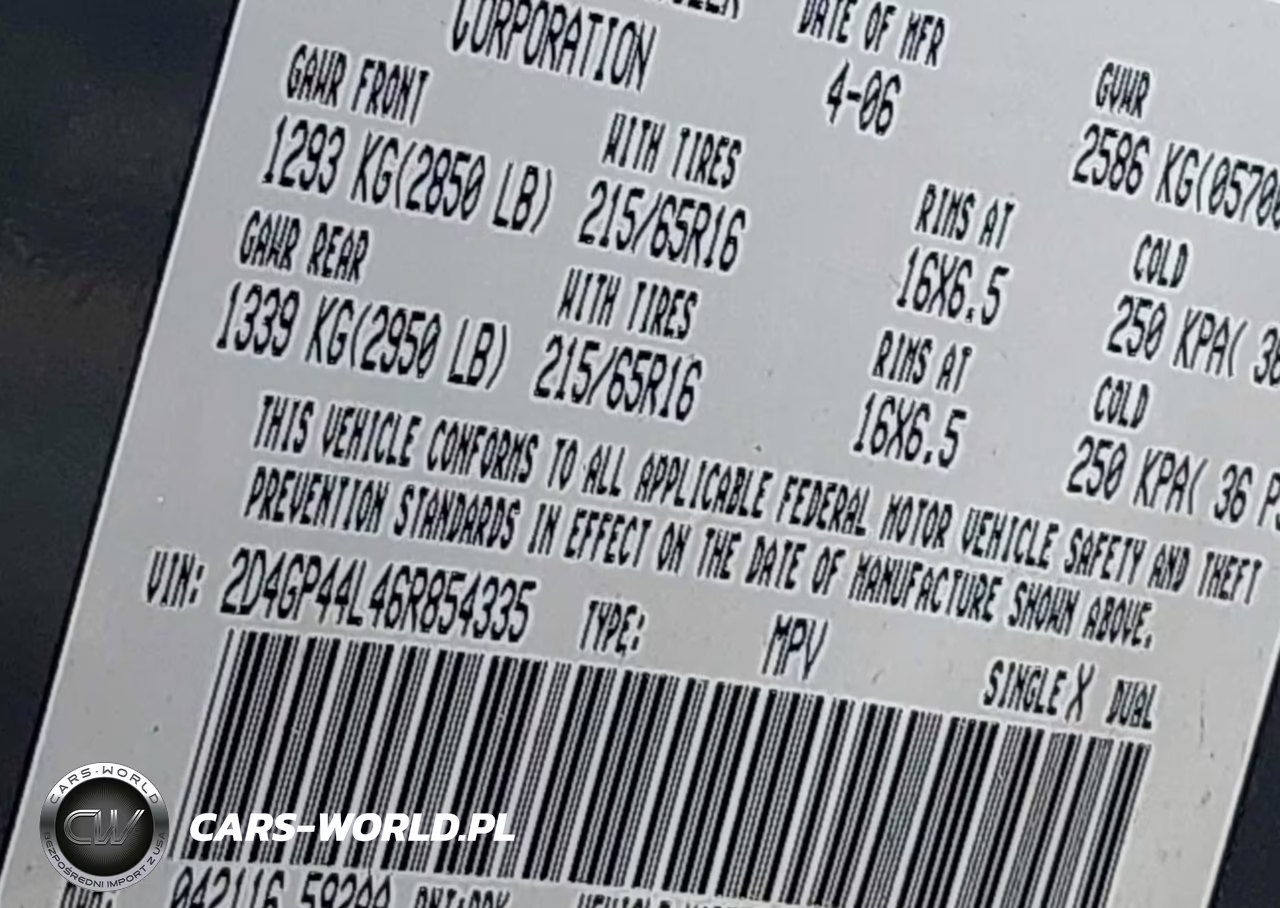 2006 Dodge Grand Caravan Sxt VIN:2D4GP44L46R854335 - 9