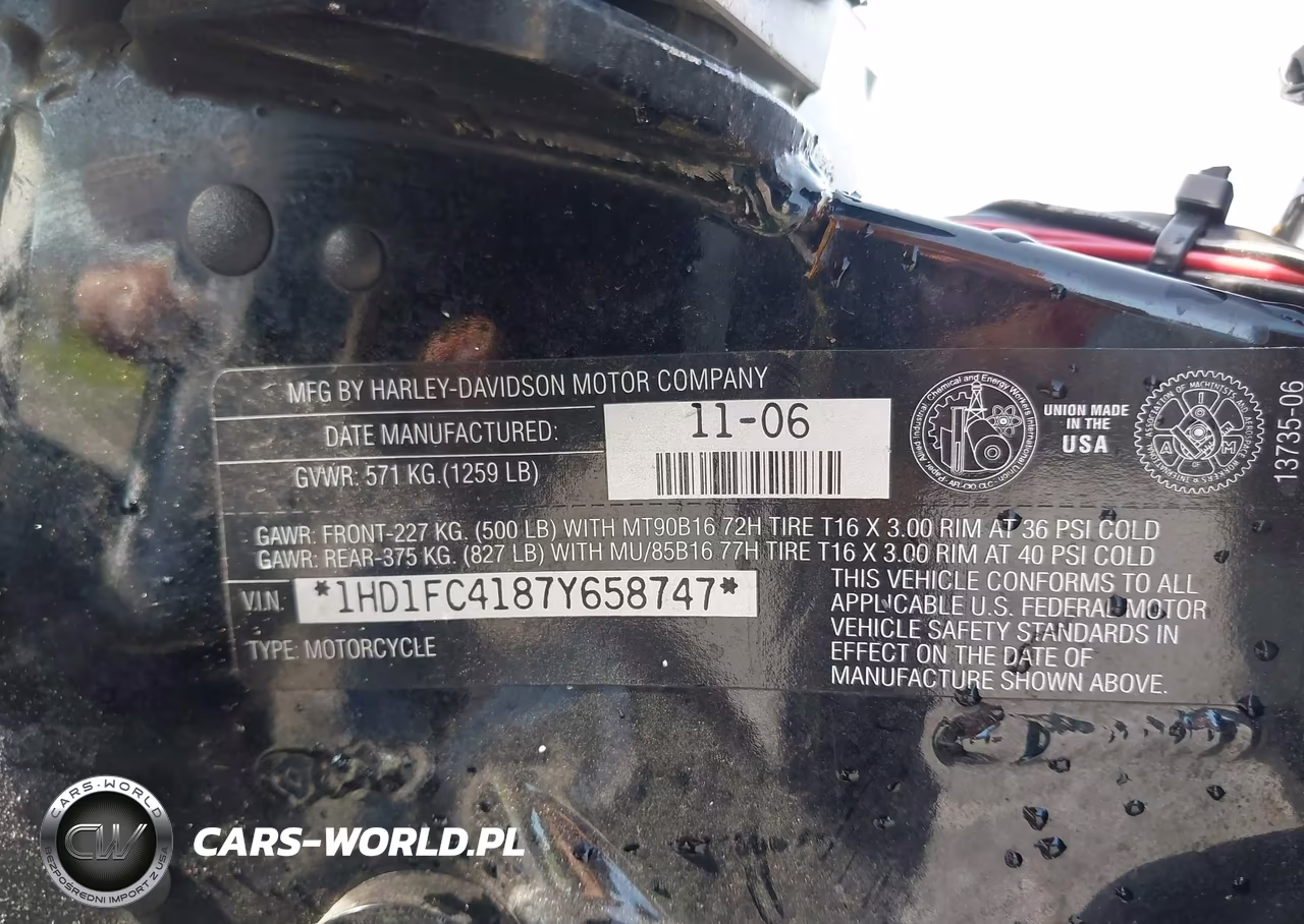 2007 Harley-Davidson Flhtcui VIN:1HD1FC4187Y658747 - 10