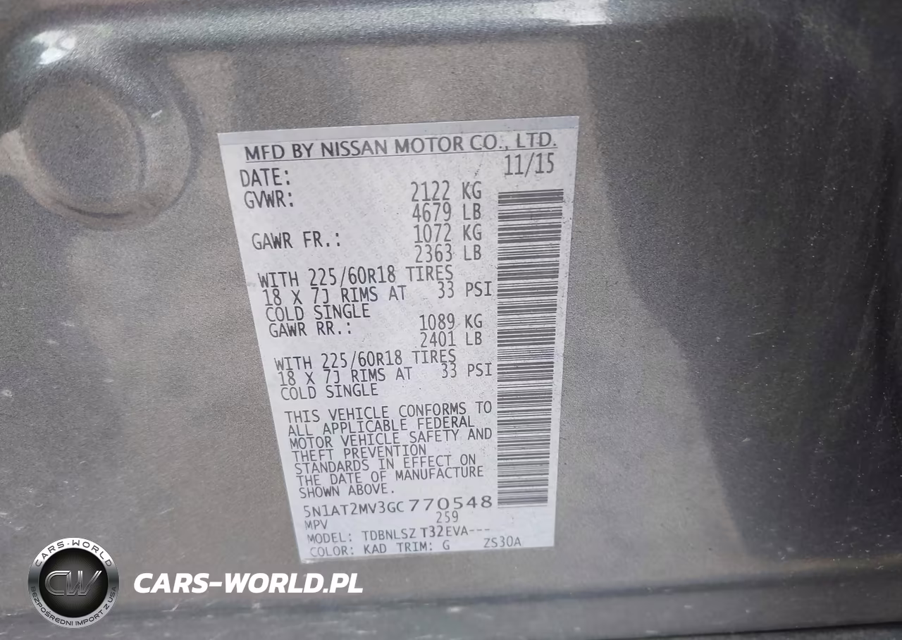 2016 Nissan Rogue Sl VIN:5N1AT2MV3GC770548 - 9