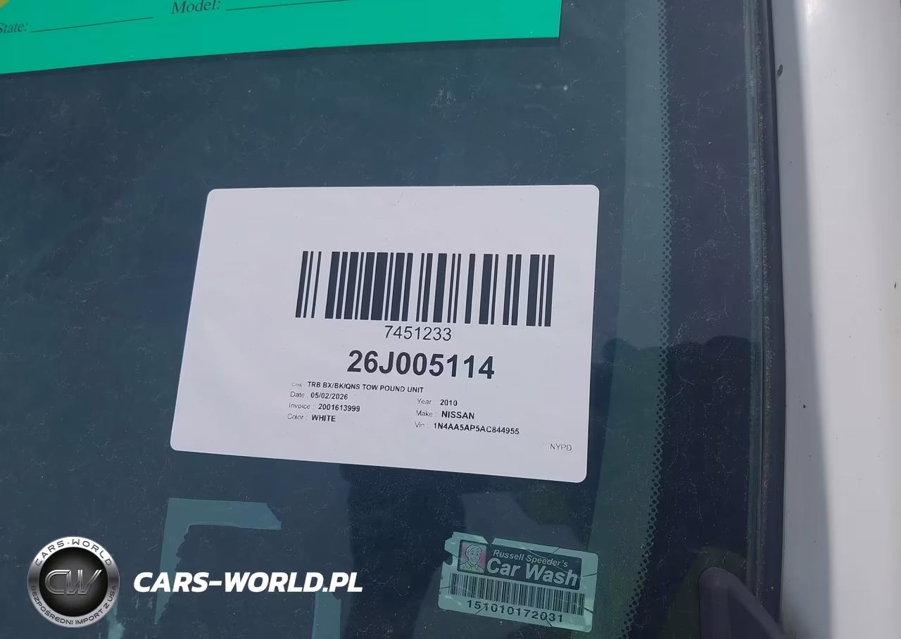 2010 Nissan Maxima 3.5 Sv VIN:1N4AA5AP5AC844955 - 12