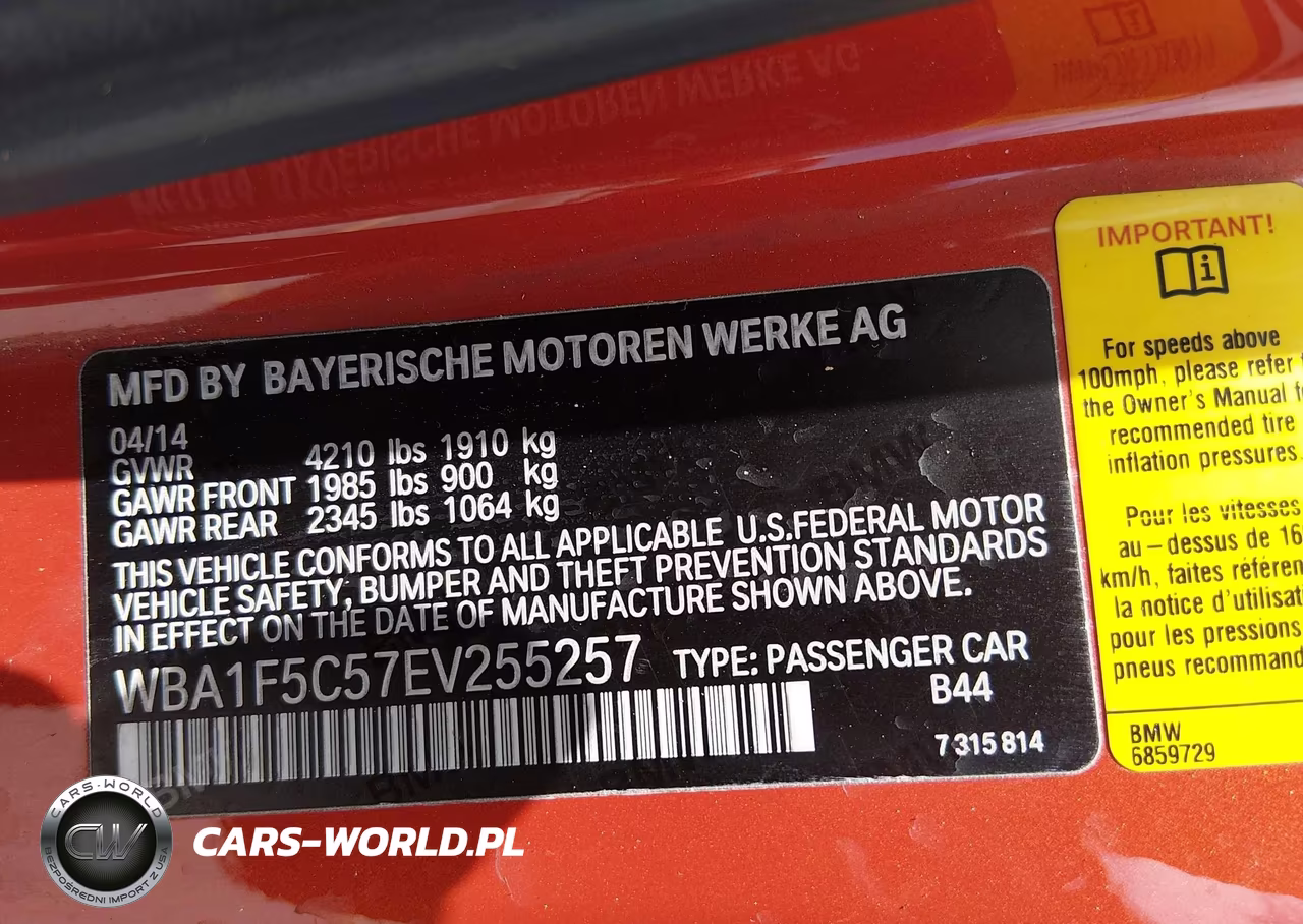2014 BMW 228I VIN:WBA1F5C57EV255257 - 9