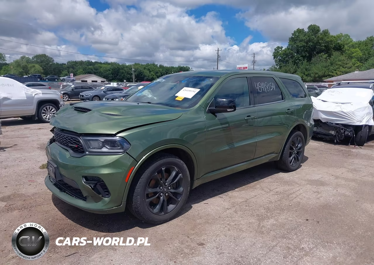 2021 Dodge Durango Gt Plus Awd VIN:1C4RDJDG4MC697475 - 2