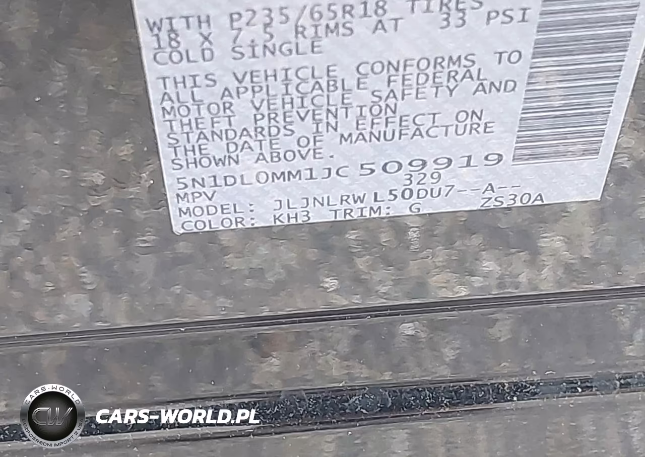 2018 Infiniti Qx60 VIN:5N1DL0MM1JC509919 - 9