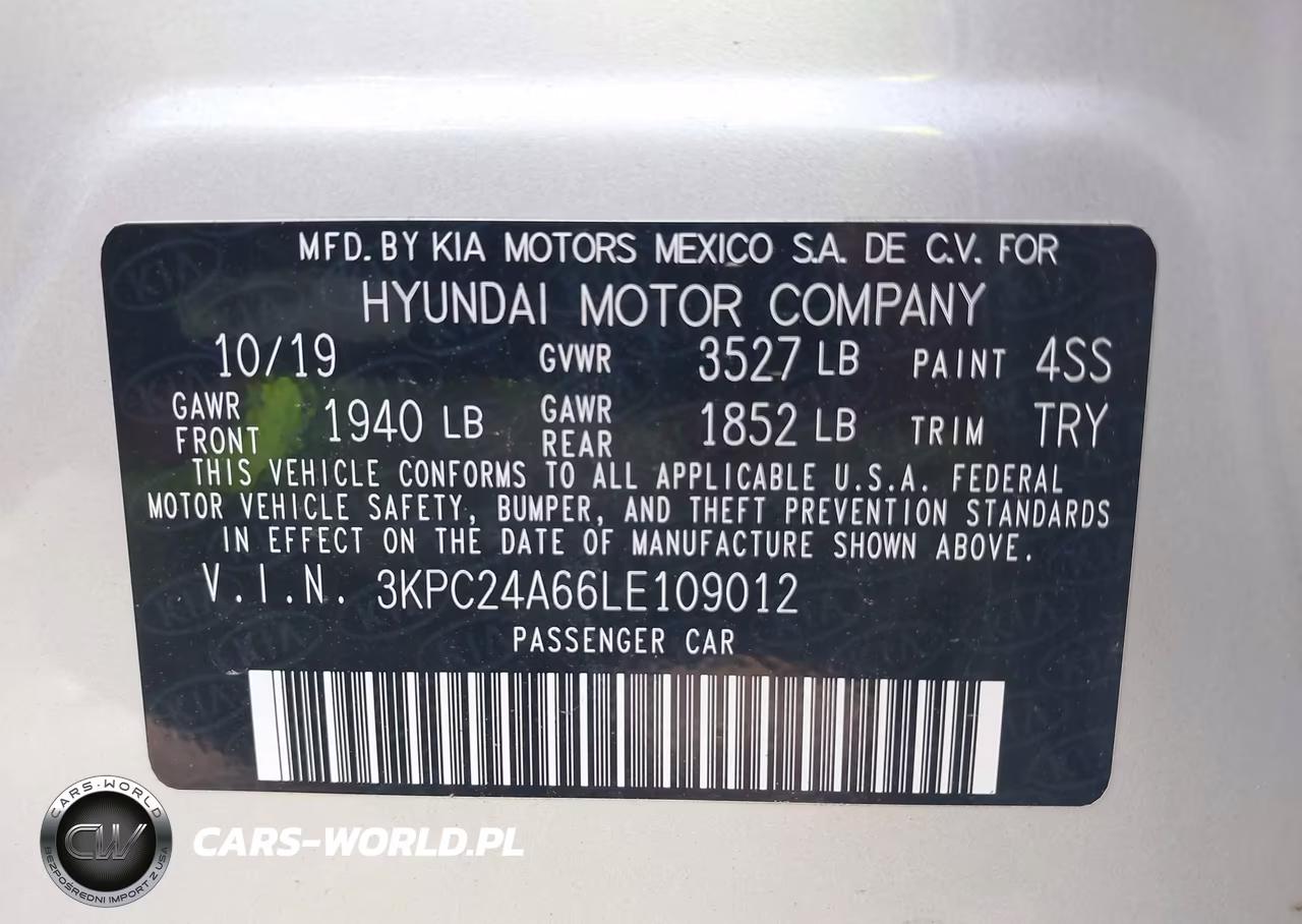 2020 Hyundai Accent Se VIN:3KPC24A66LE109012 - 9