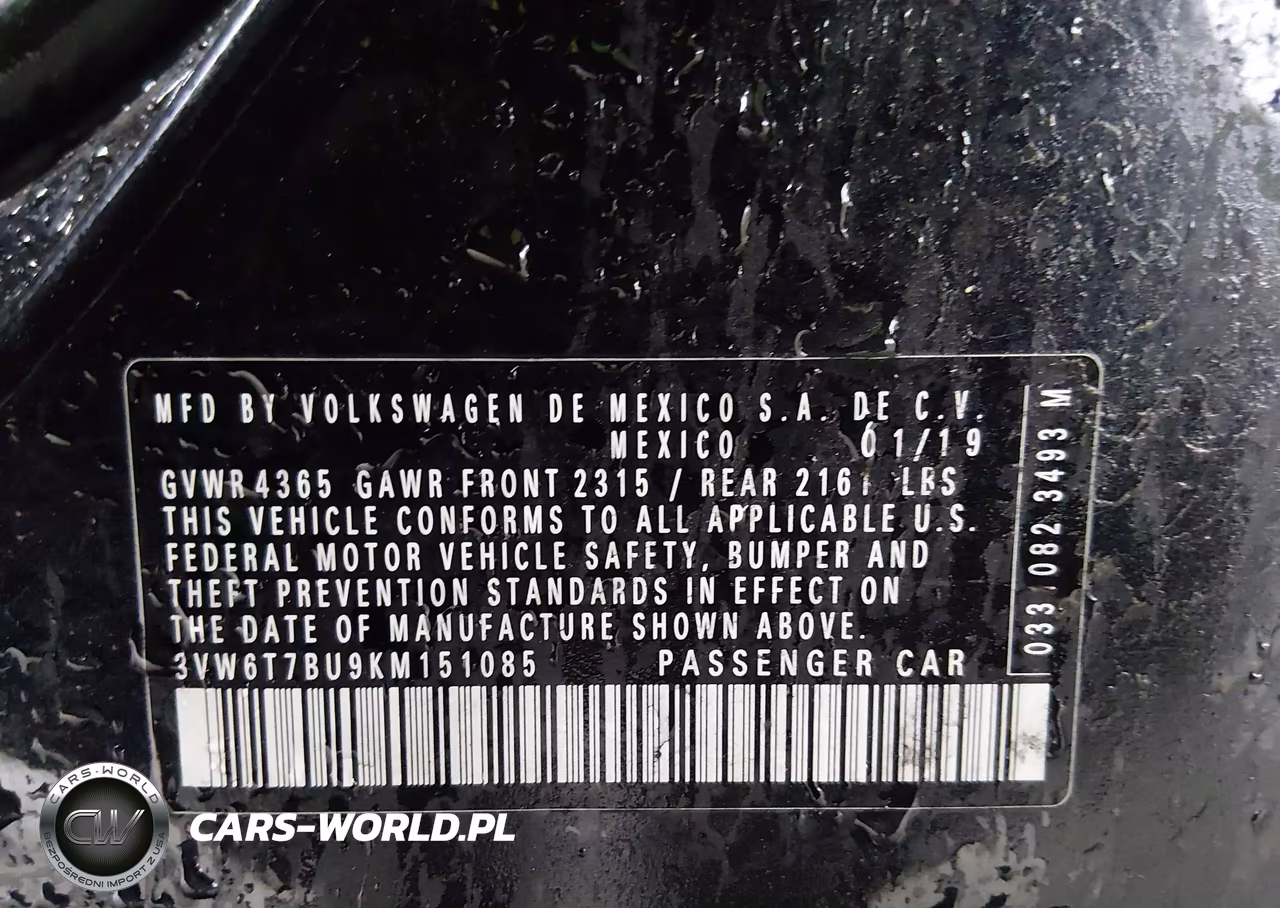 2019 Volkswagen Jetta Gli 2.0T 35Th Anniversary Edition-2.0T Autobahn-2.0T S VIN:3VW6T7BU9KM151085 - 9
