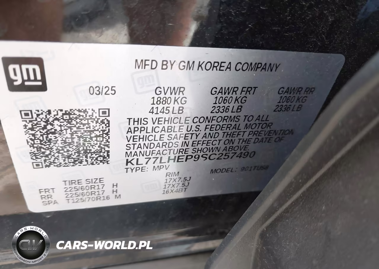 2025 Chevrolet Trax Fwd Lt VIN:KL77LHEP9SC257490 - 9