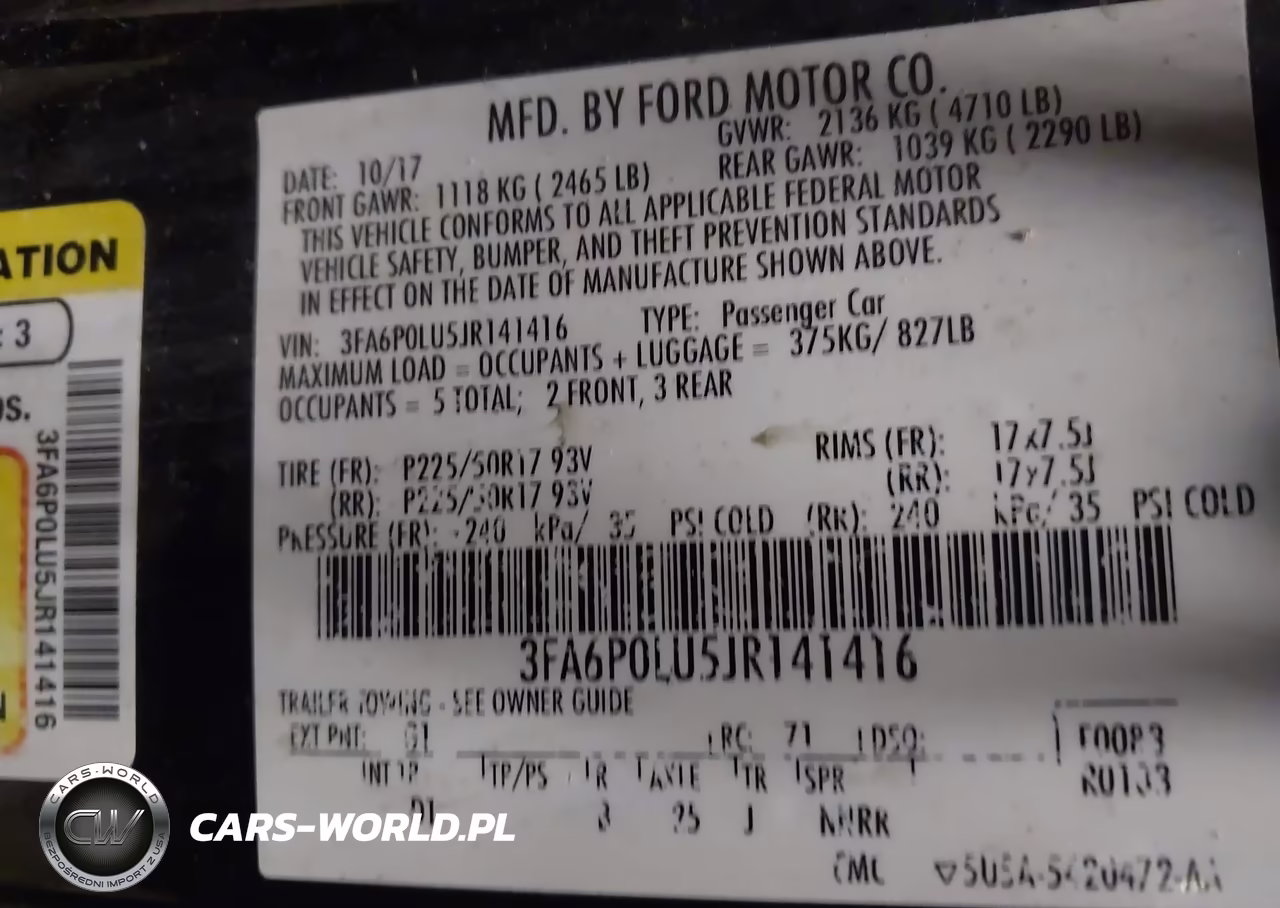 2018 Ford Fusion Hybrid Se VIN:3FA6P0LU5JR141416 - 9