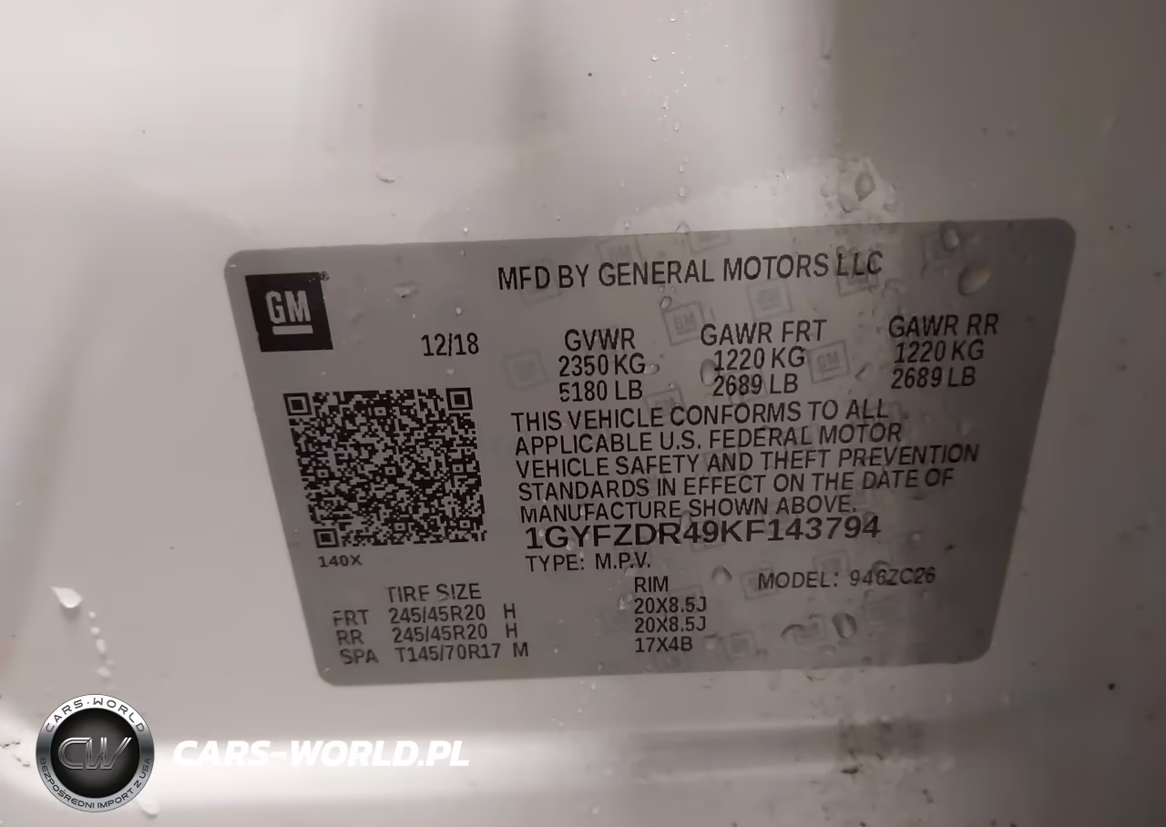 2019 Cadillac Xt4 Premium Luxury VIN:1GYFZDR49KF143794 - 9