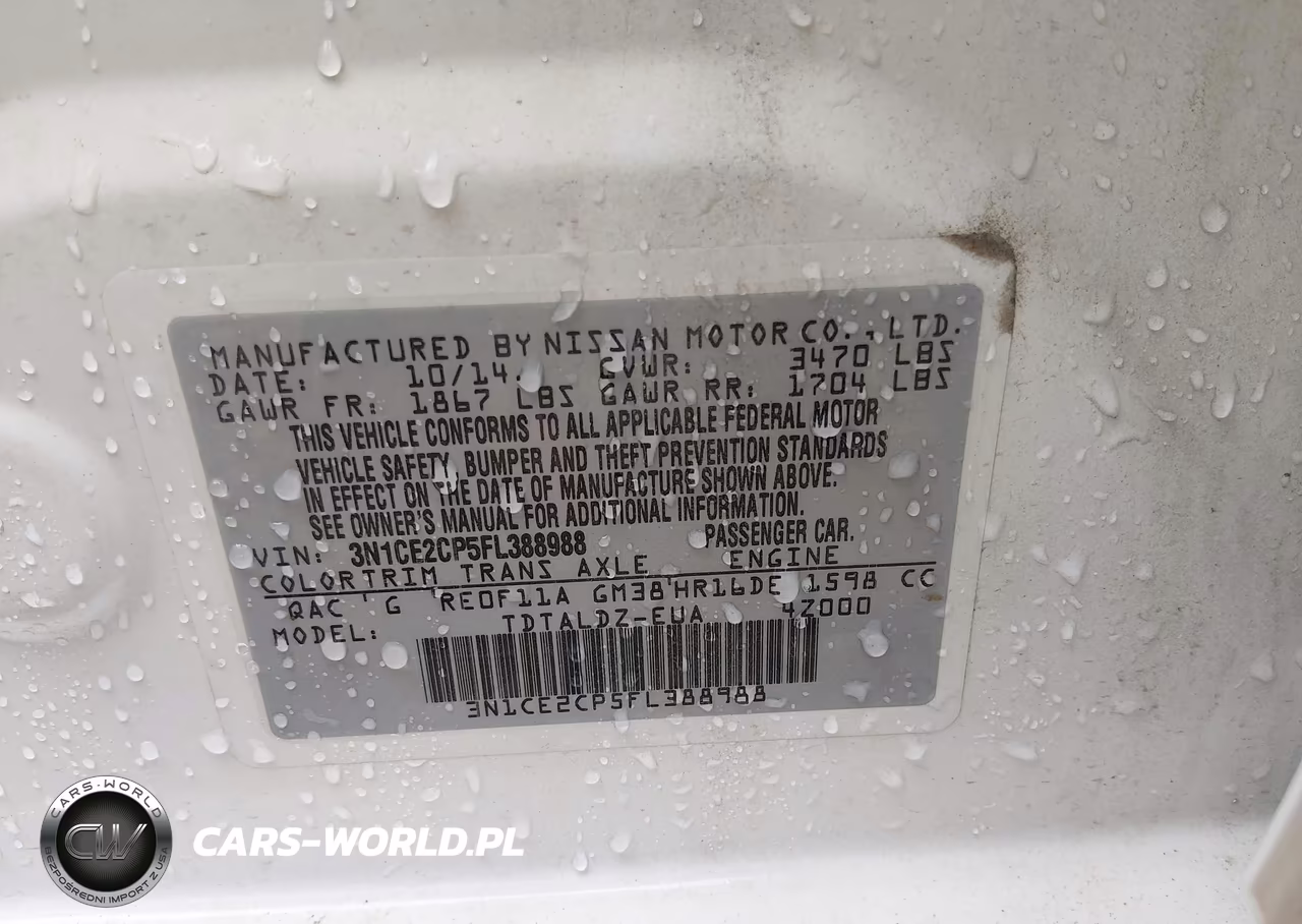 2015 Nissan Versa Note Sv VIN:3N1CE2CP5FL388988 - 9