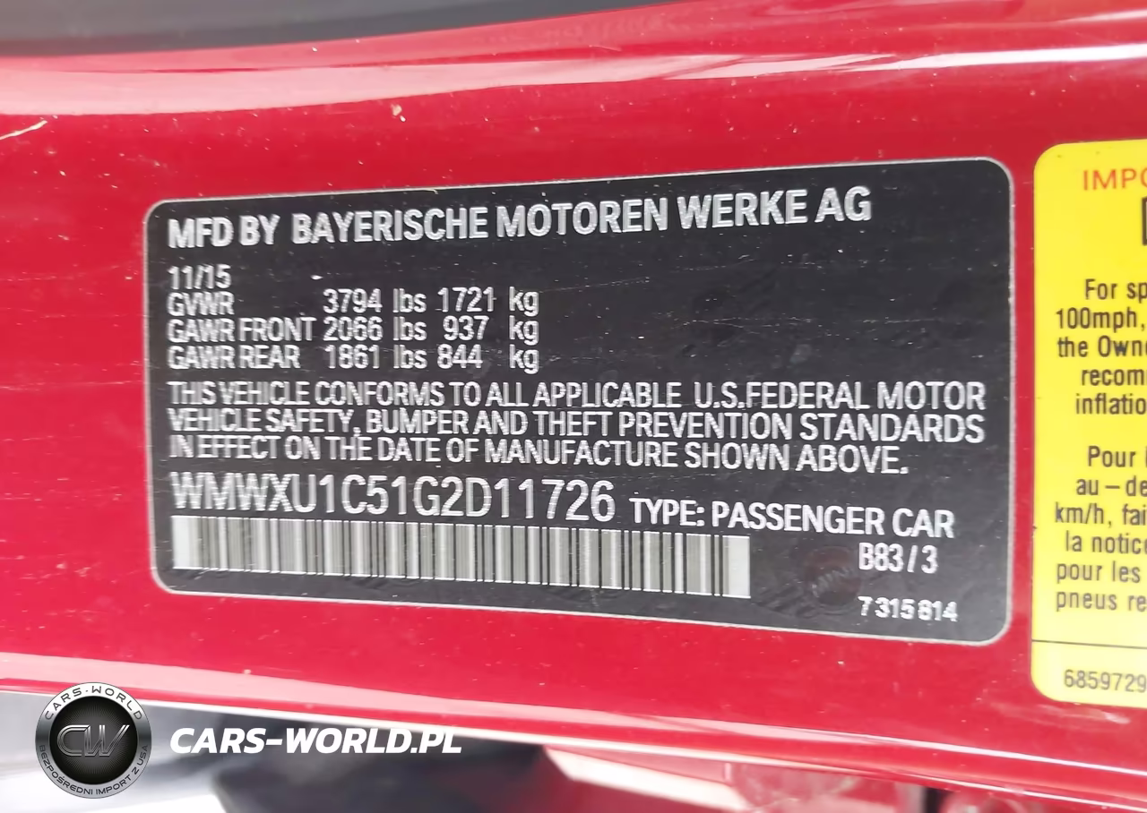 2016 Mini Hardtop Cooper VIN:WMWXU1C51G2D11726 - 9
