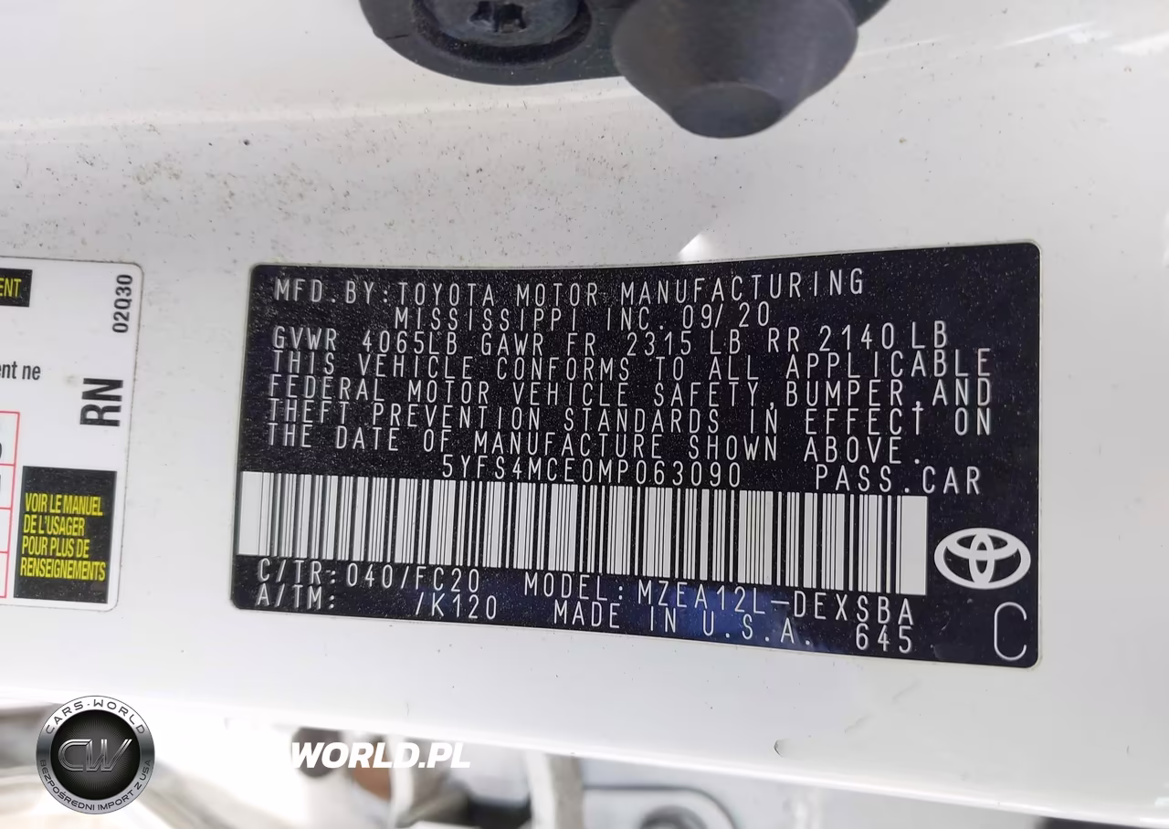 2021 Toyota Corolla Se VIN:5YFS4MCE0MP063090 - 9