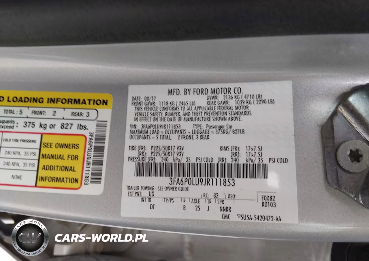 2018 Ford Fusion Hybrid Se VIN:3FA6P0LU9JR111853 - 9