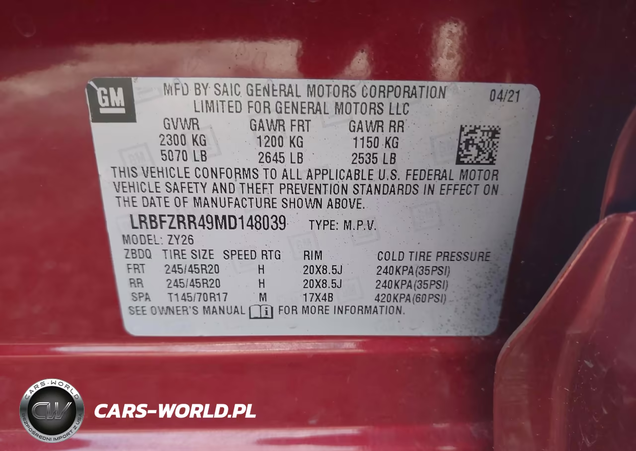 2021 Buick Envision Fwd Avenir VIN:LRBFZRR49MD148039 - 9