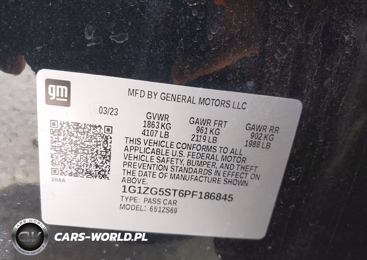 2023 Chevrolet Malibu Fwd Rs VIN:1G1ZG5ST6PF186845 - 9