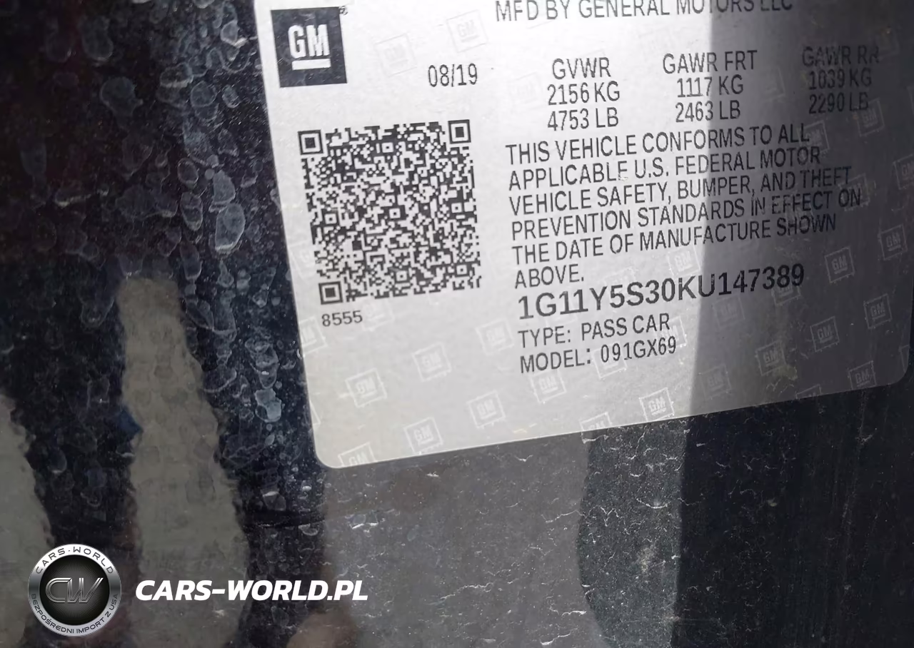 2019 Chevrolet Impala Ls VIN:1G11Y5S30KU147389 - 9
