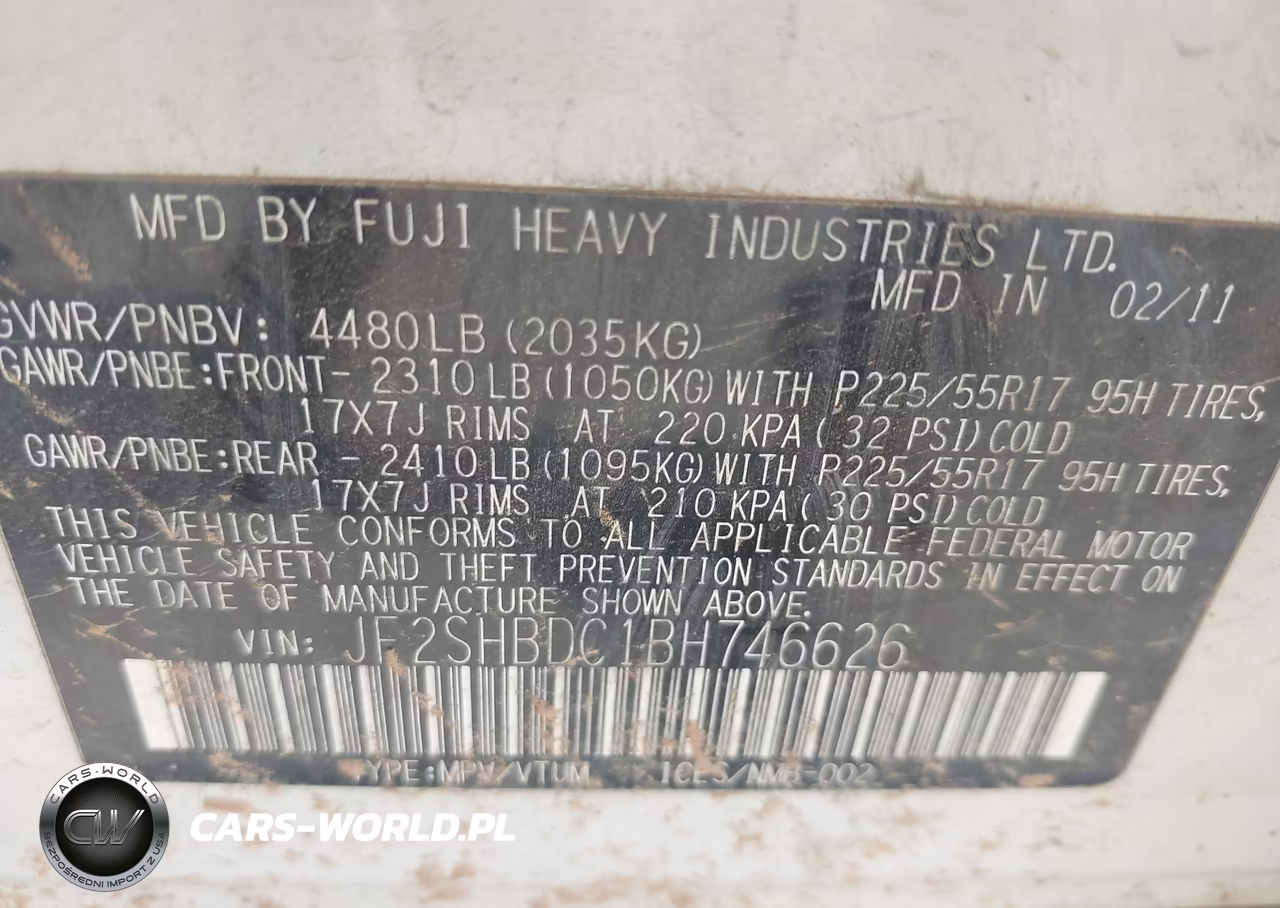 2011 Subaru Forester 2.5X Premium VIN:JF2SHBDC1BH746626 - 9