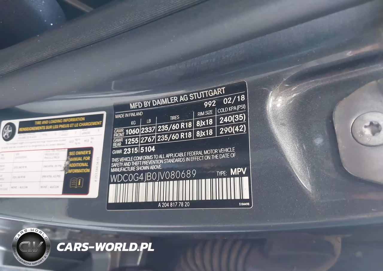 2018 Mercedes-Benz Glc 300 VIN:WDC0G4JB0JV080689 - 9