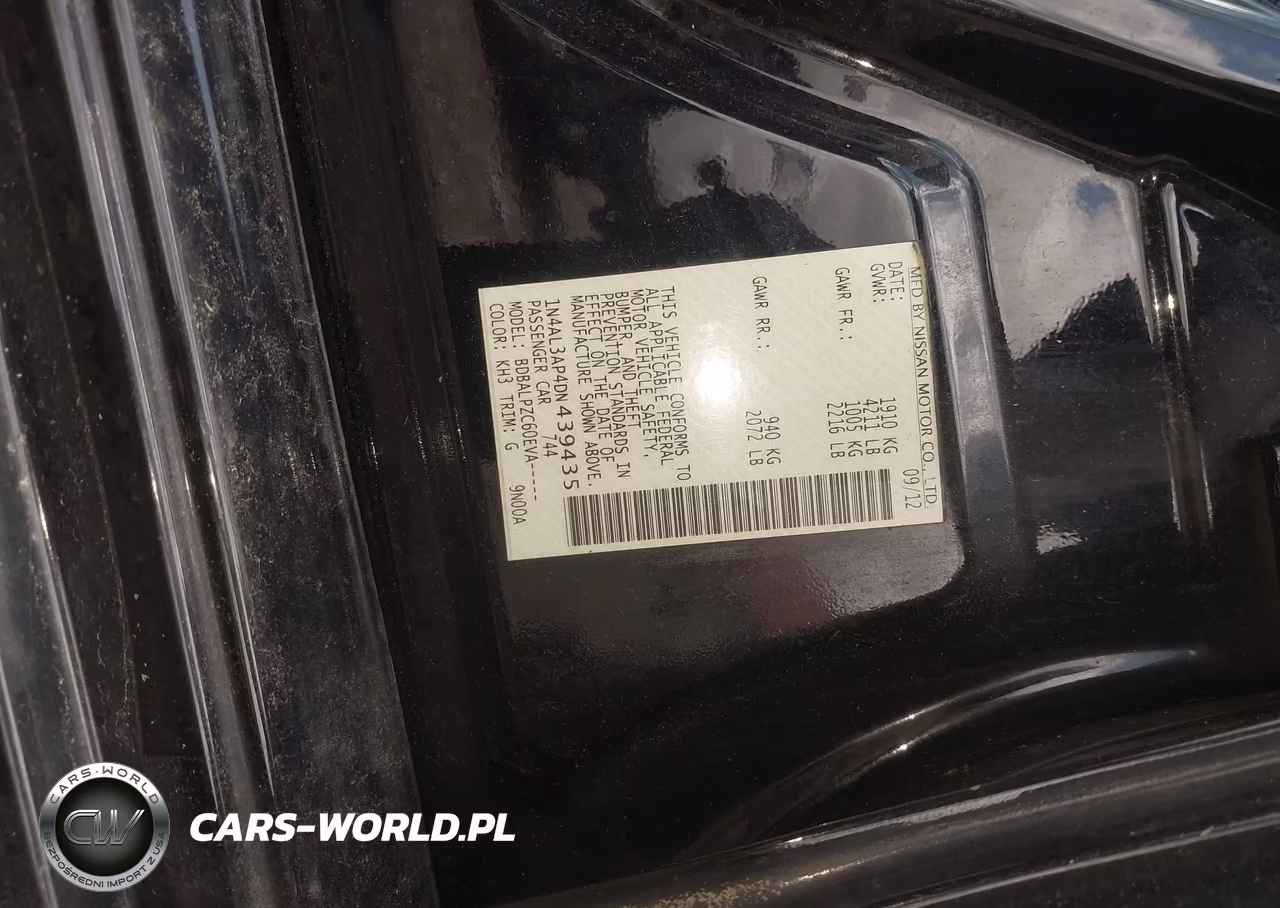 2013 Nissan Altima 2.5 VIN:1N4AL3AP4DN439435 - 9