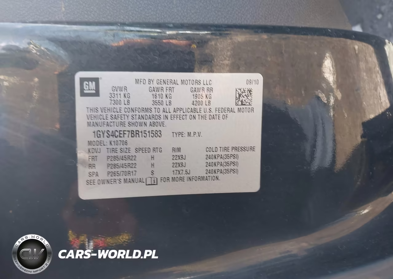 2011 Cadillac Escalade Premium VIN:1GYS4CEF7BR151583 - 9