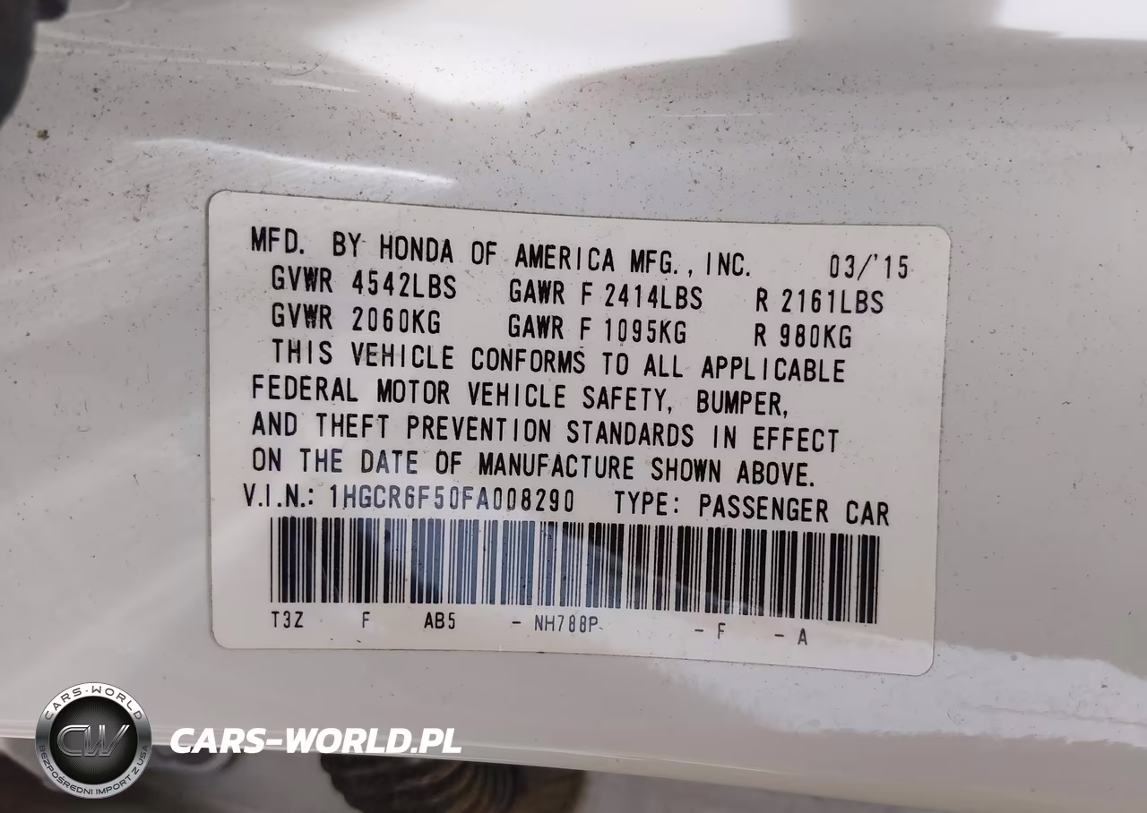 2015 Honda Accord Hybrid Ex-L VIN:1HGCR6F50FA008290 - 9