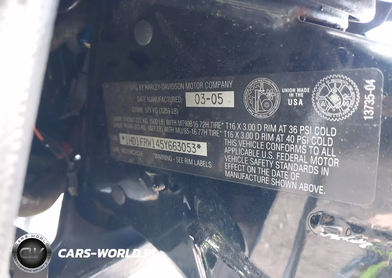 2005 Harley-Davidson Flhrci VIN:1HD1FRW145Y663053 - 10