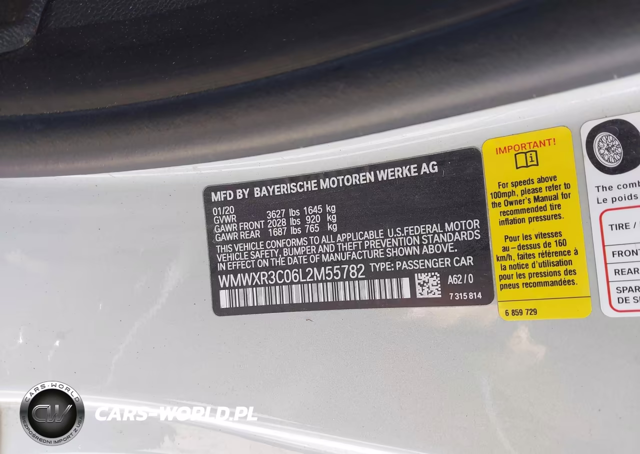 2020 Mini Hardtop Cooper VIN:WMWXR3C06L2M55782 - 9