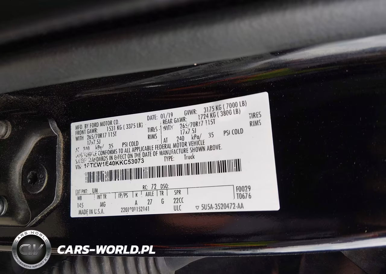 2019 Ford F-150 Xlt VIN:1FTEW1E40KKC53073 - 9