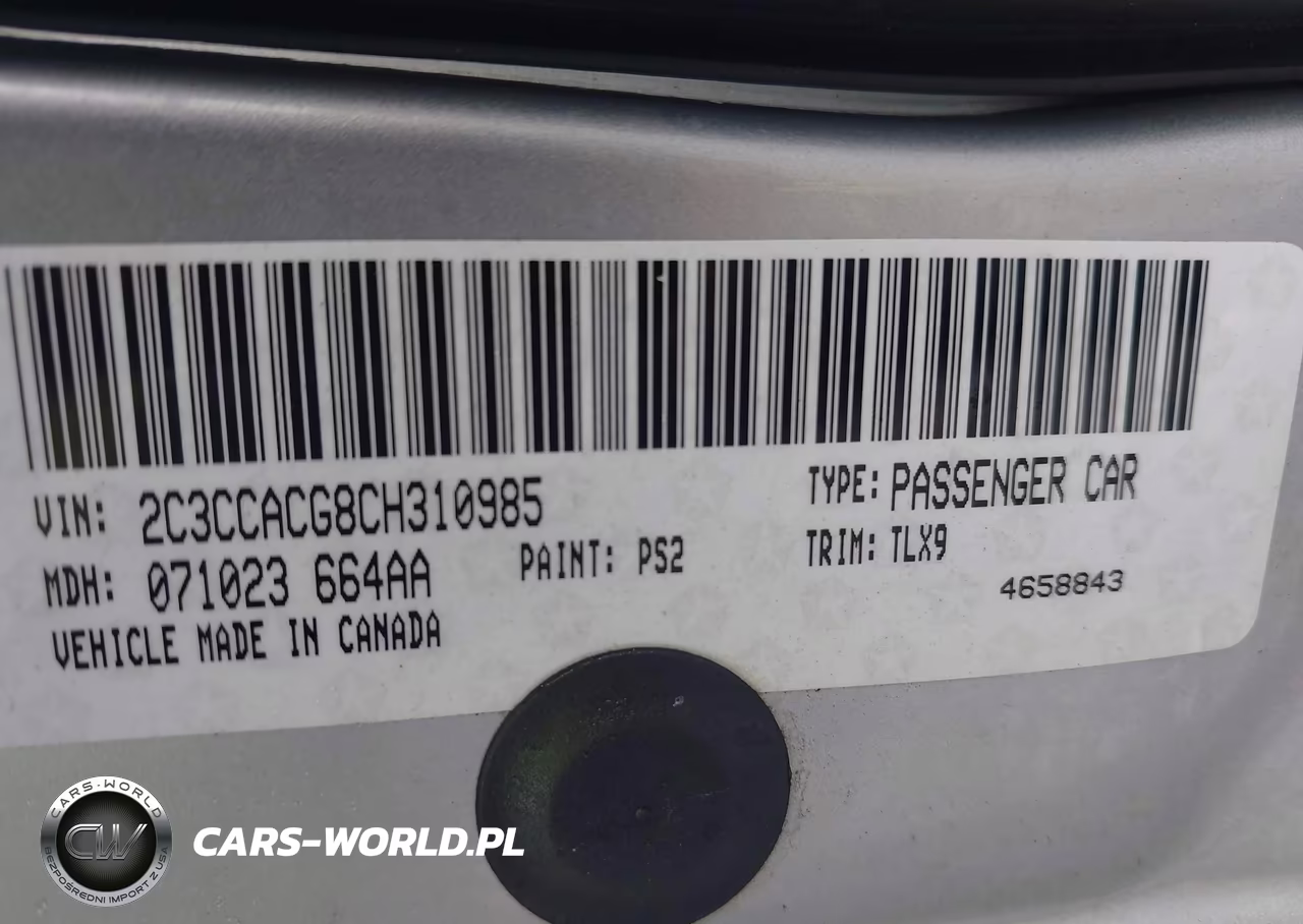 2012 Chrysler 300 Limited VIN:2C3CCACG8CH310985 - 9
