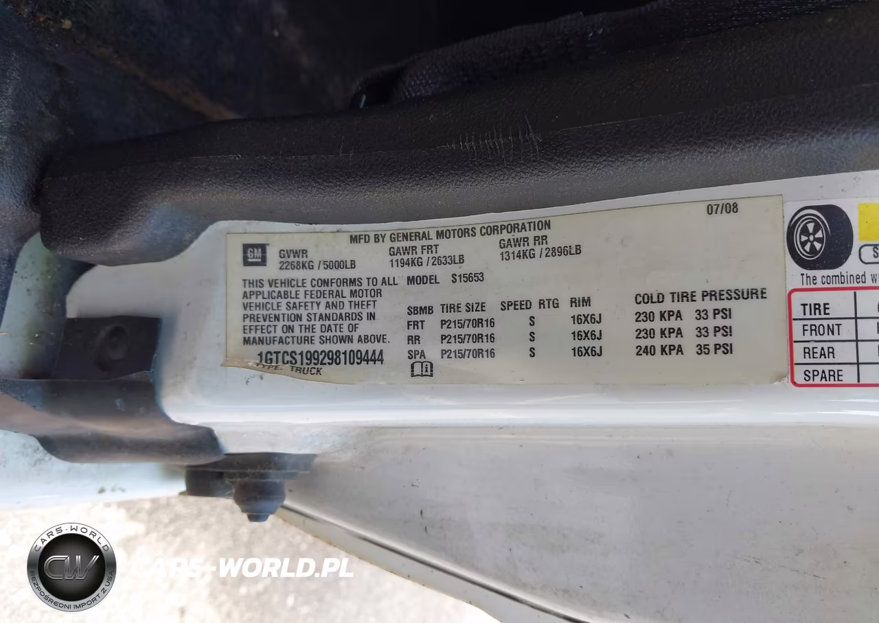 2009 GMC Canyon VIN:1GTCS199298109444 - 9