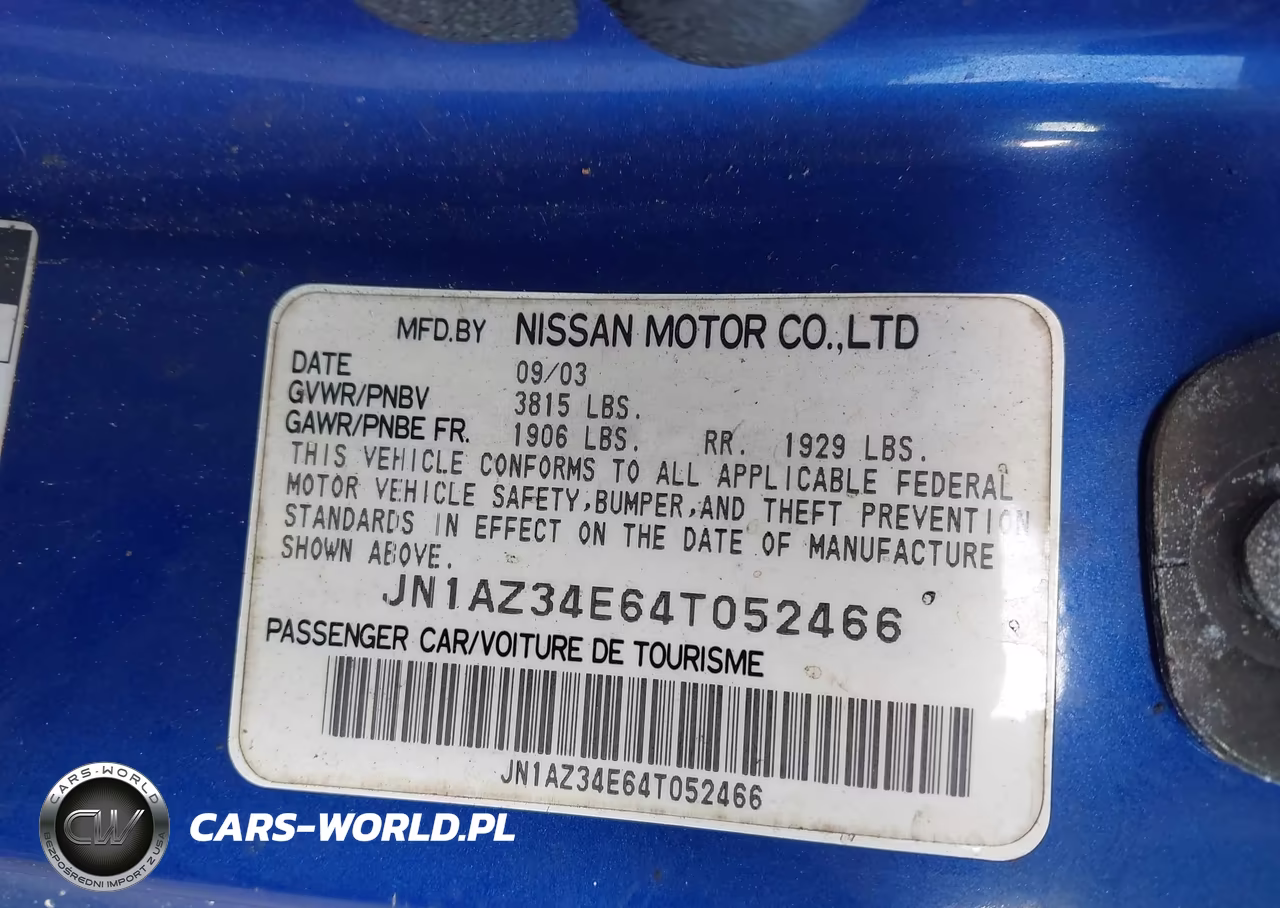 2004 Nissan 350Z Touring VIN:JN1AZ34E64T052466 - 9