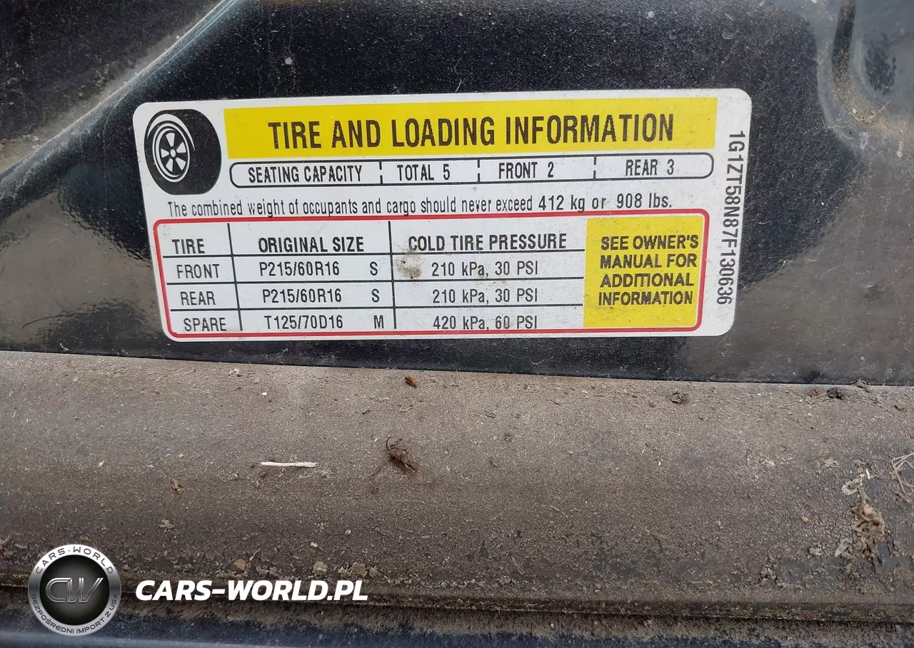 2007 Chevrolet Malibu Lt VIN:1G1ZT58N87F130636 - 9