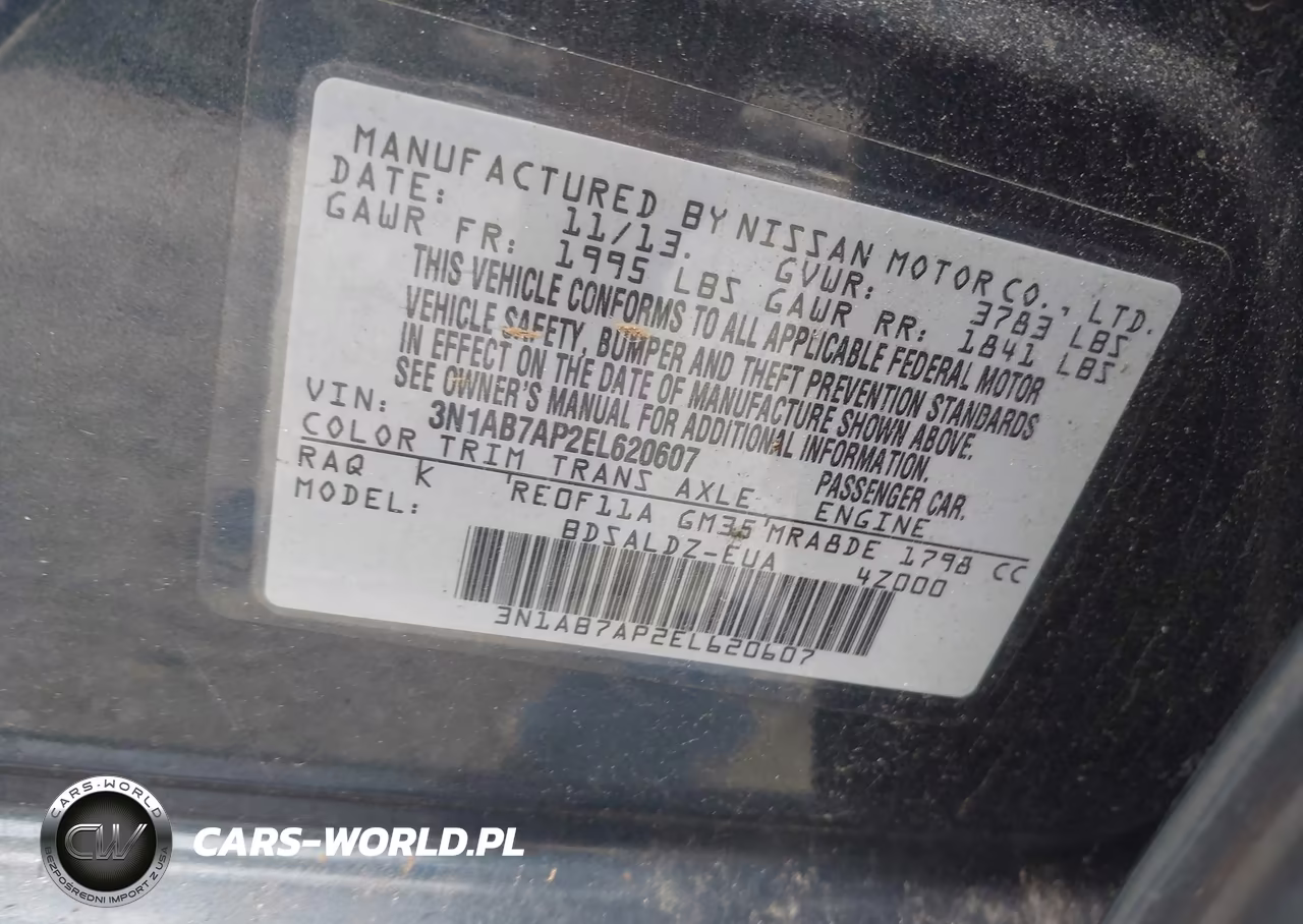 2014 Nissan Sentra Sv VIN:3N1AB7AP2EL620607 - 9