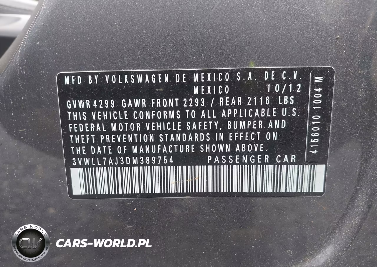 2013 Volkswagen Jetta 2.0L Tdi VIN:3VWLL7AJ3DM389754 - 9