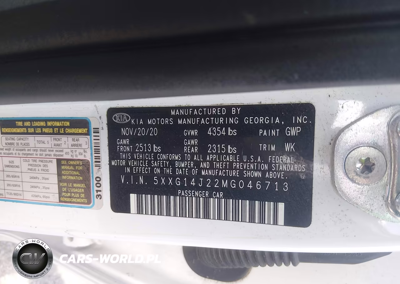 2021 Kia K5 Lxs VIN:5XXG14J22MG046713 - 9